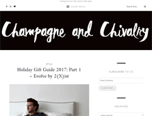 Tablet Screenshot of champagnechivalry.com